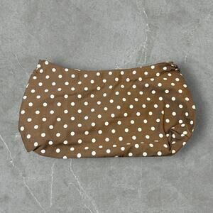 Retired Thirty-One Skirt Purse Cover -Brown w/ Polka Dots